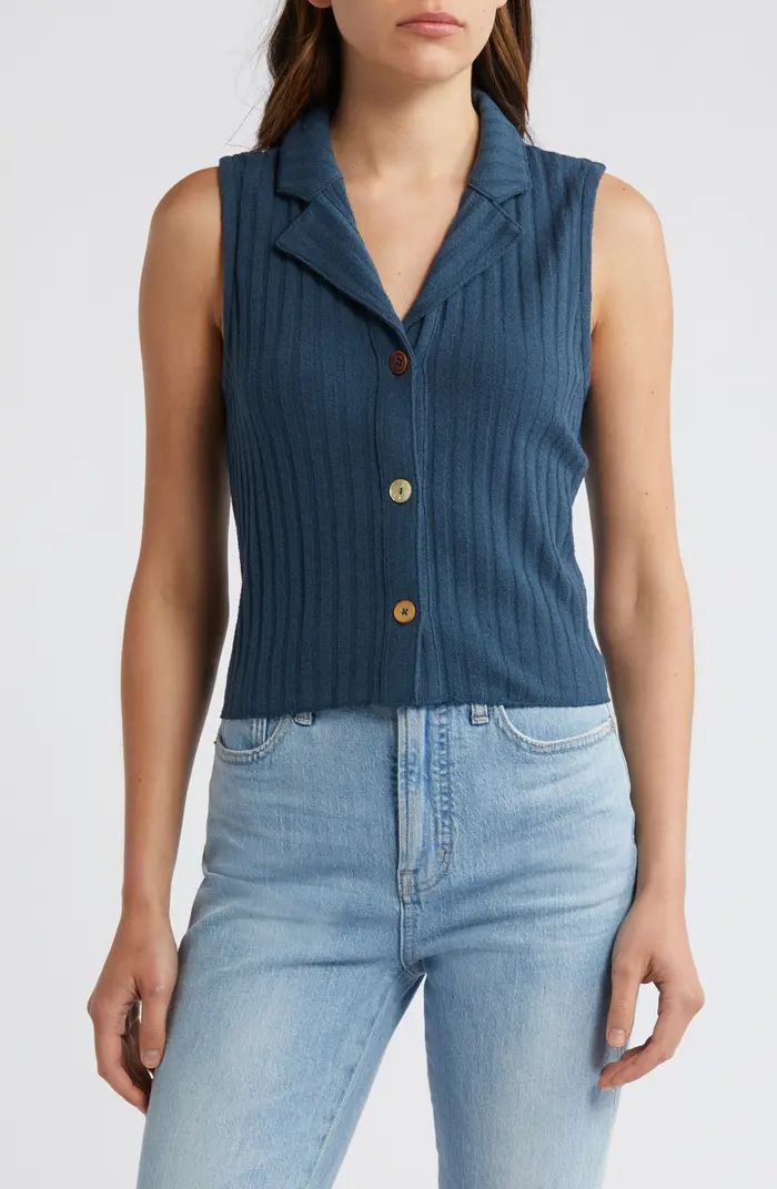 Madewell Mixed Button Rib Polo Tank | Nordstrom | Nordstrom
