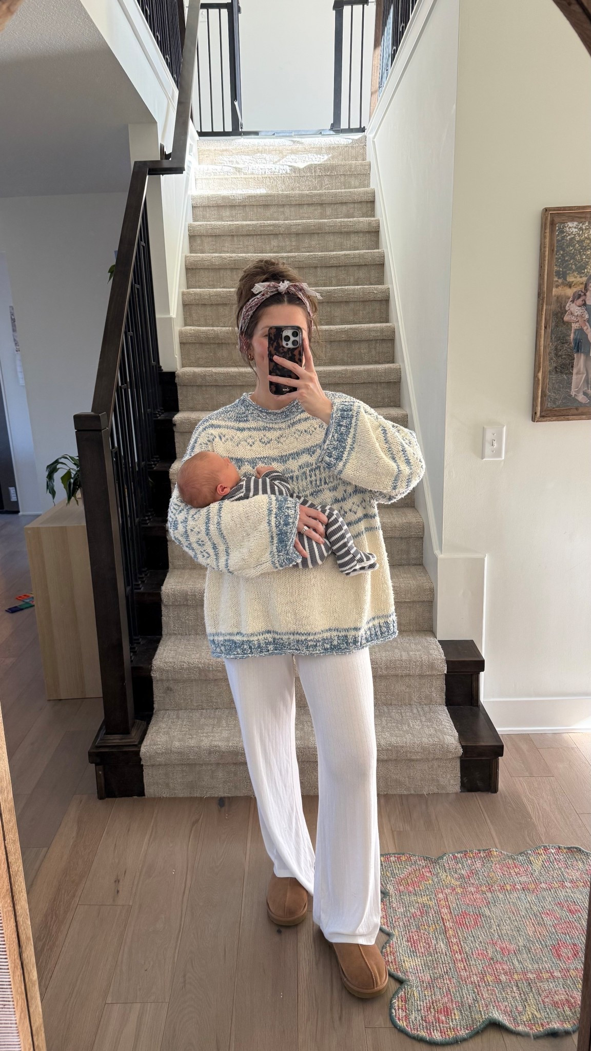 wearing a small in sweater, fits oversized, one of my favorites! Pants  sold out, linked similar! 

Postpartum 

#LTKootd #LTKBaby
