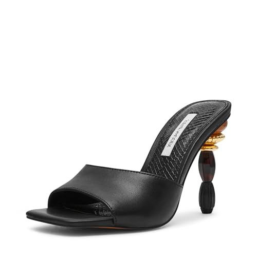 Steve Madden Women's Sia Heeled Sandal, Black, 7.5 | Amazon (US)