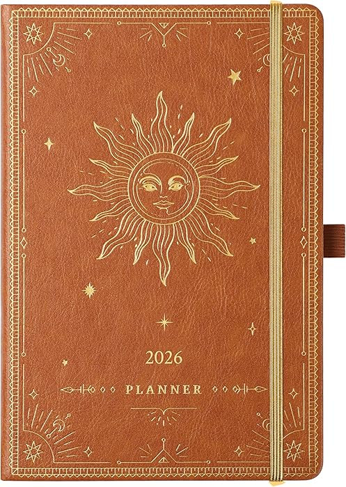 2026 Planner - 2026 Weekly Monthly Planner, Janaury 2026 - December 2026, 5.75" x 8.25", Faux Lea... | Amazon (US)