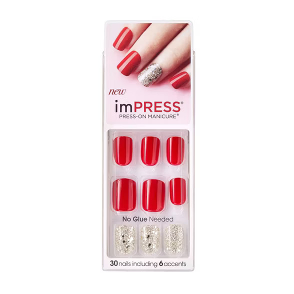 Kiss imPRESS False Nails Tweetheart - 30ct | Target