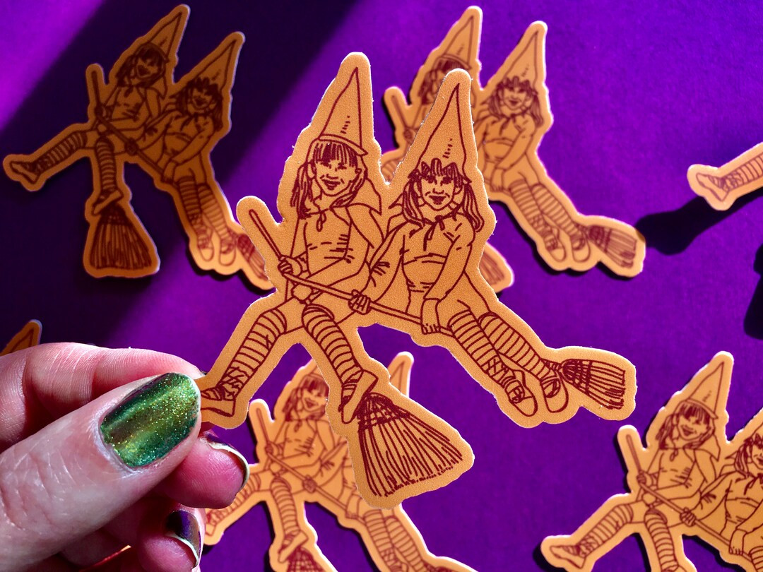 Olsen Twin Witches Die-cut Halloween Sticker - Etsy | Etsy (US)
