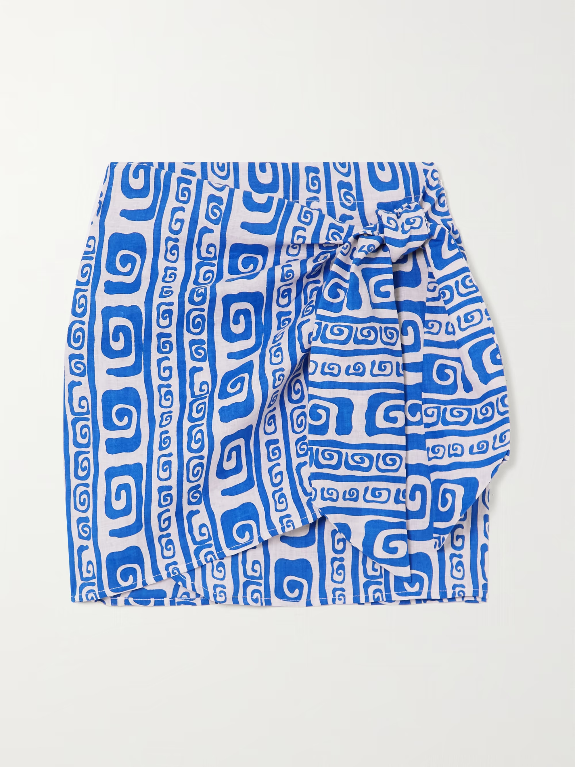 Costa Mesa printed linen mini skirt | NET-A-PORTER (US)