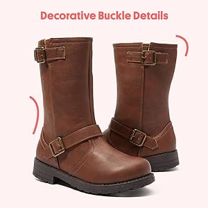 FabKids Fashion Non Slip Easy On Off Side Zipper Boots (Toddler Little Kid Big Kid) | Amazon (US)