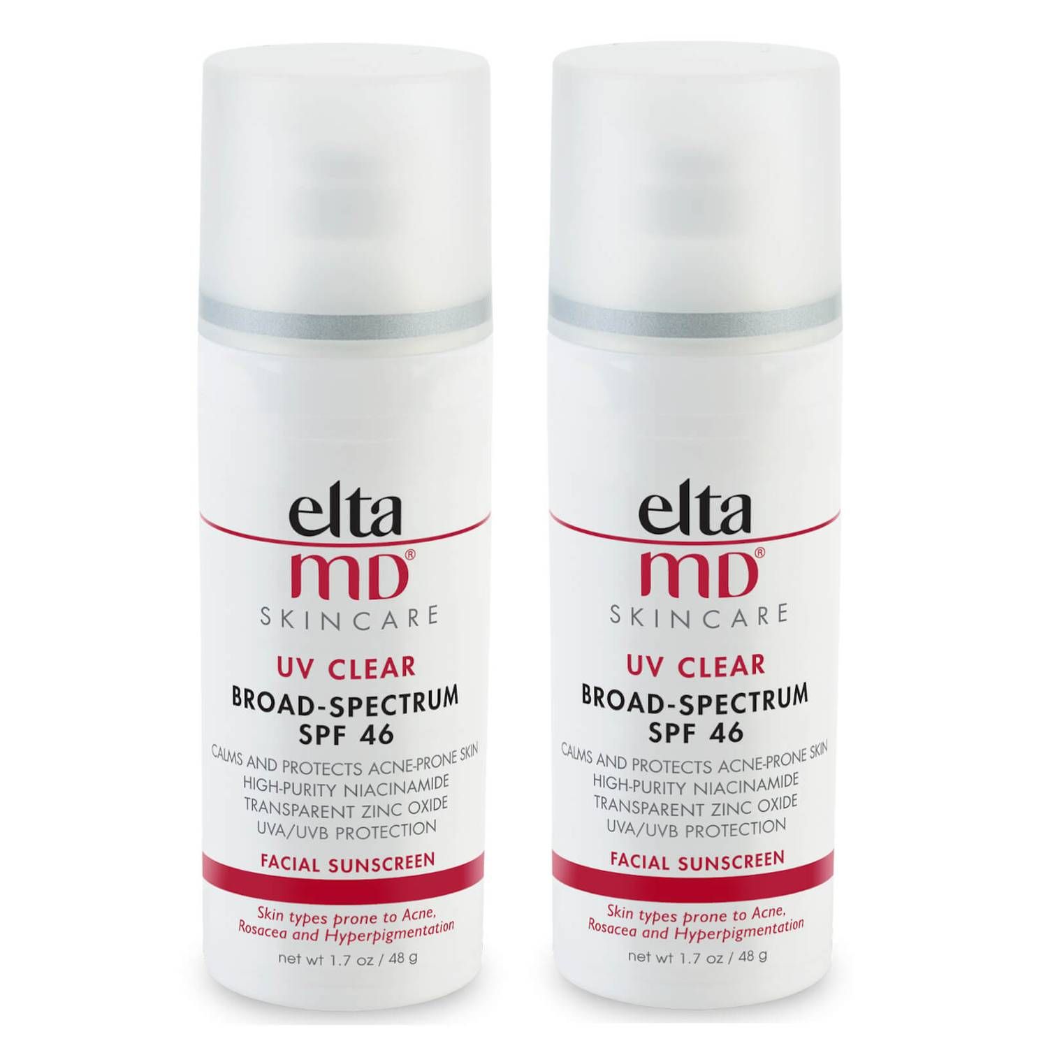 EltaMD UV Clear SPF46 Broad-Spectrum Duo (Worth $72) | Skincare RX