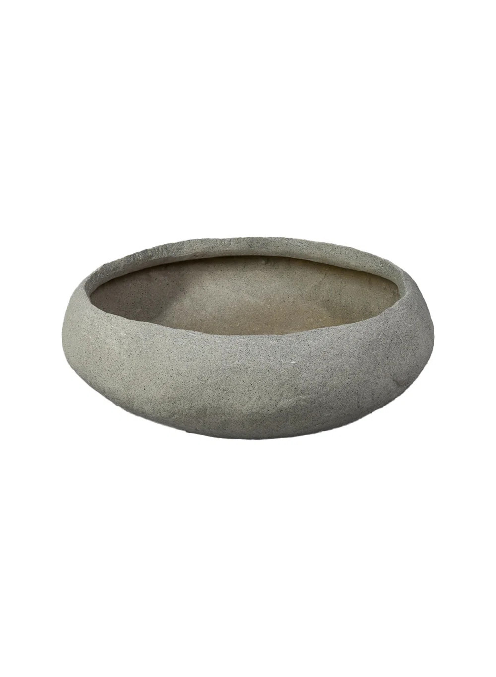 Millwood Pines Natural Poly-Stone Rough Low Bowl For Succulents And Floral Arrangements – Perfe... | Wayfair North America