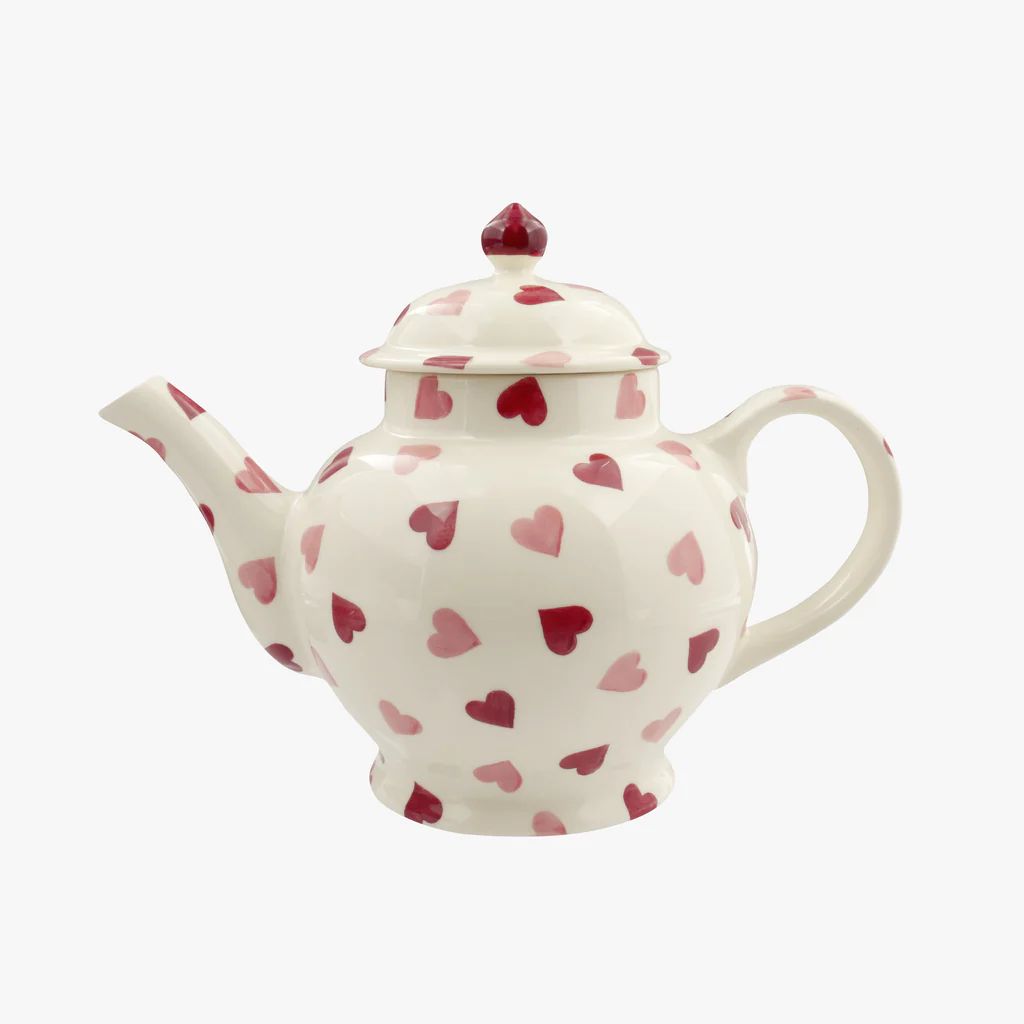 Seconds Pink Hearts 4 Mug Teapot | Emma Bridgewater (UK)