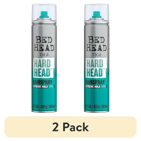 (2 pack) Bed Head by TIGI Hard Head Hairspray for Extra Strong Hold 11.7 oz | Walmart (US)