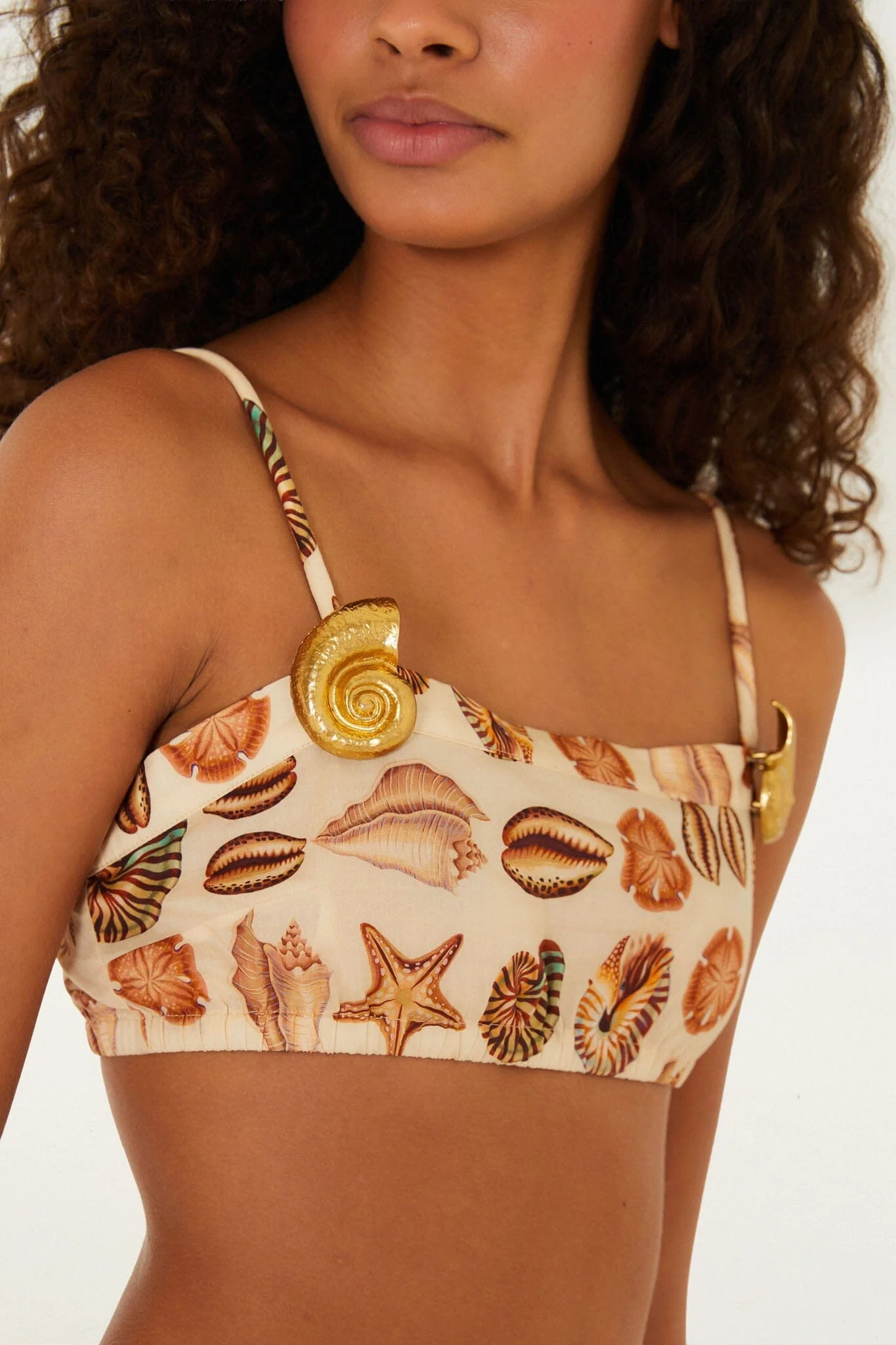 Sand Marine Shells Broch Top | Farm Rio UK