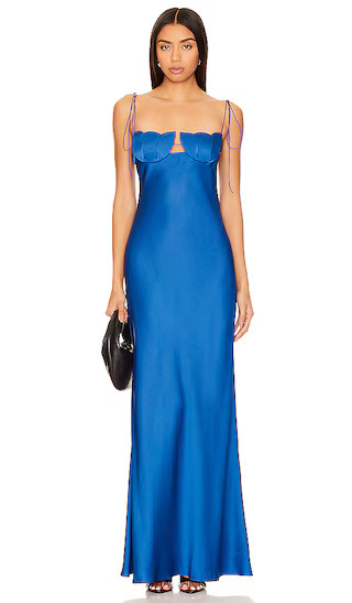 Tulip Maxi Dress in Blue | Revolve Clothing (Global)