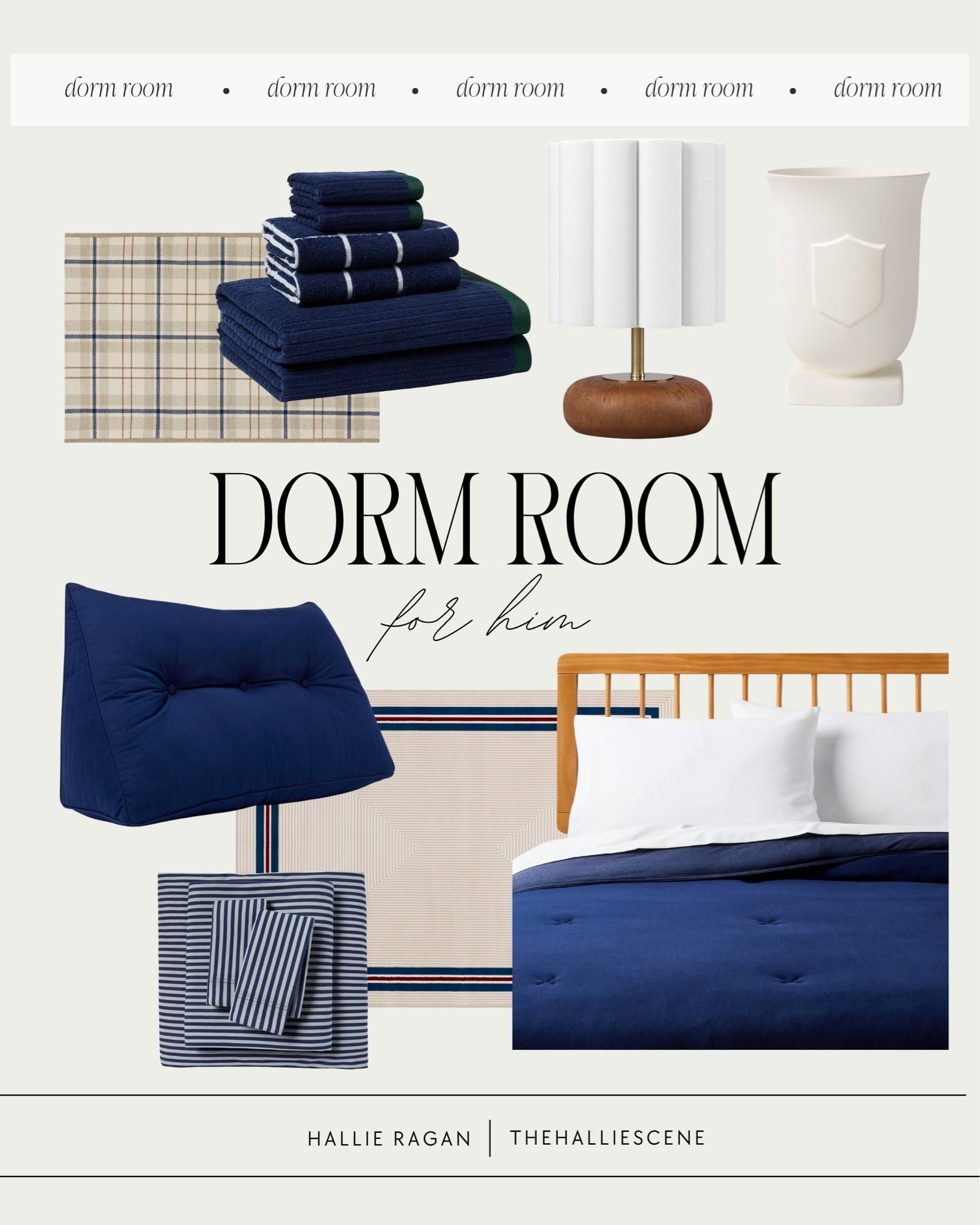 Dorm // dorm room // blue // navy // dorm for him // Target // college

#LTKHome #LTKMens #LTKdayinmylife