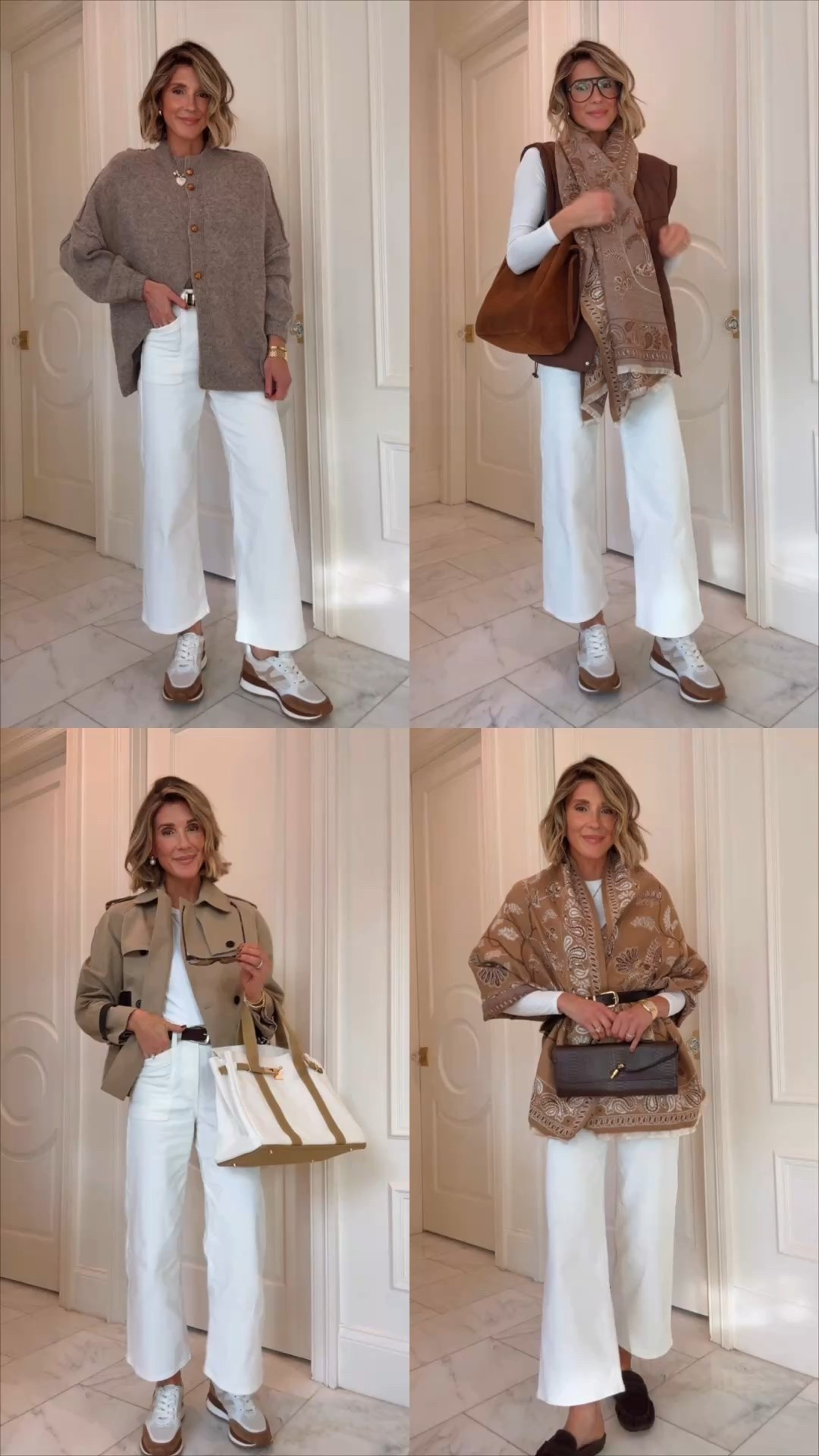 5 white denim outfits 