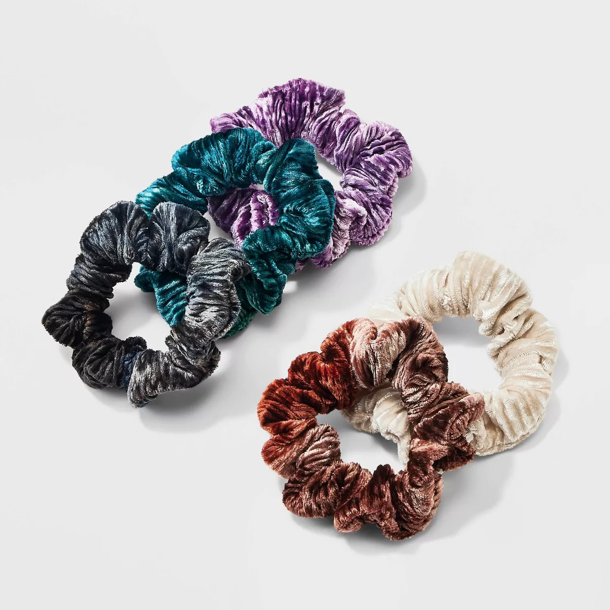 Ribbed Velvet Hair Twister Set 5pc - A New Day™ | Target