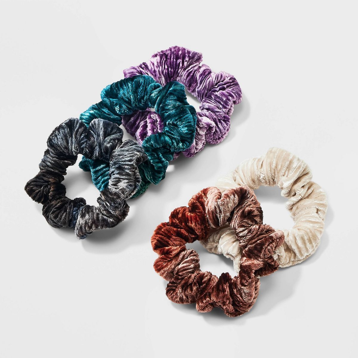 Ribbed Velvet Hair Twister Set 5pc - A New Day™ | Target