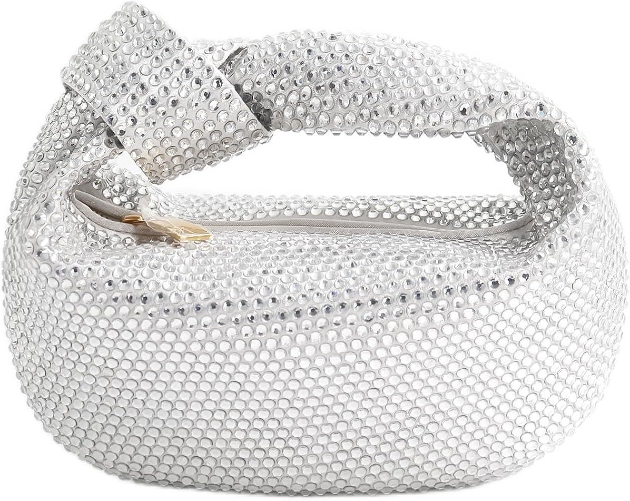 Rhinestons Top-Handle Bags Hobo Bag for Women Evening Handbag The Crystal Bag | Amazon (US)
