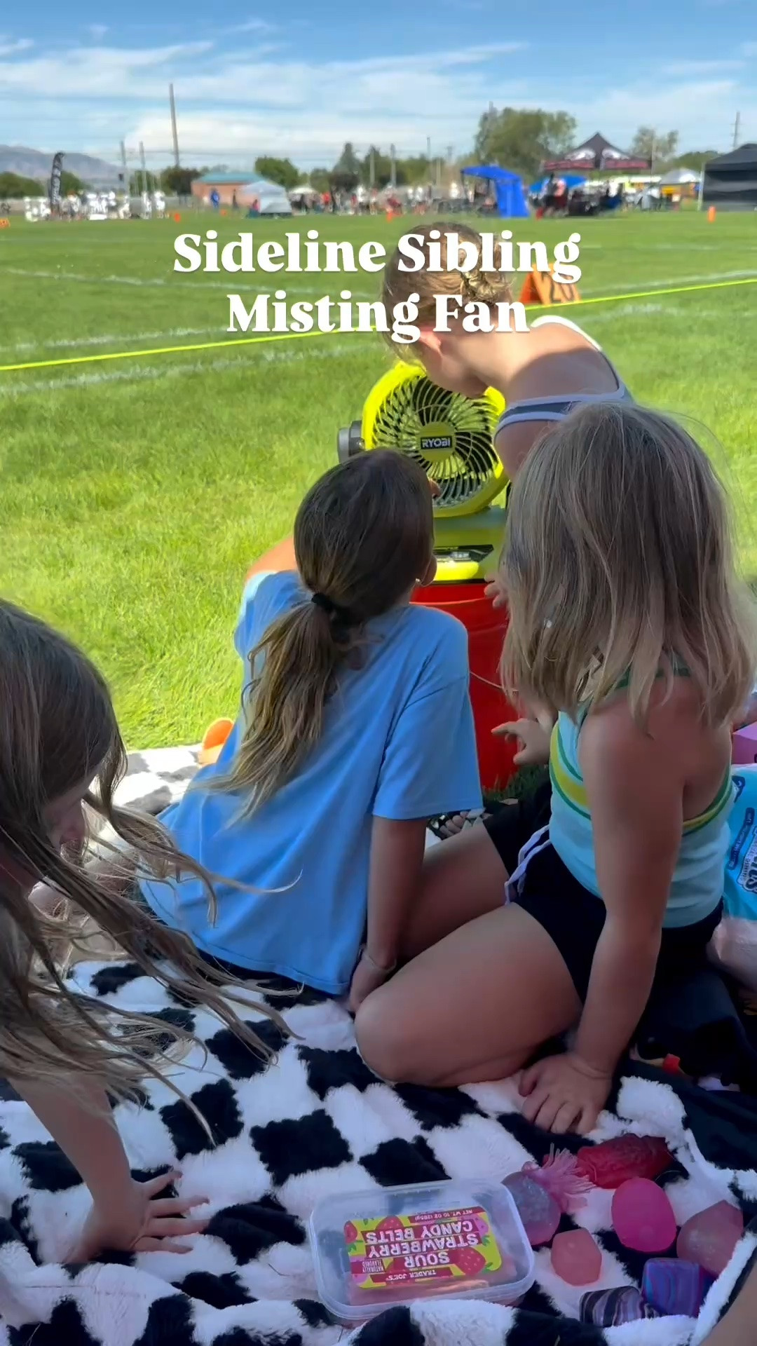 My son uses this rechargeable fan at football practice & we bring it to games for us on the sidelines. Players will come over & use it too! You just put it over a bucket of water & it can blow just air, or mist air & water. The charge and water last a while!

#LTKmomlife #LTKKids #LTKSeasonal