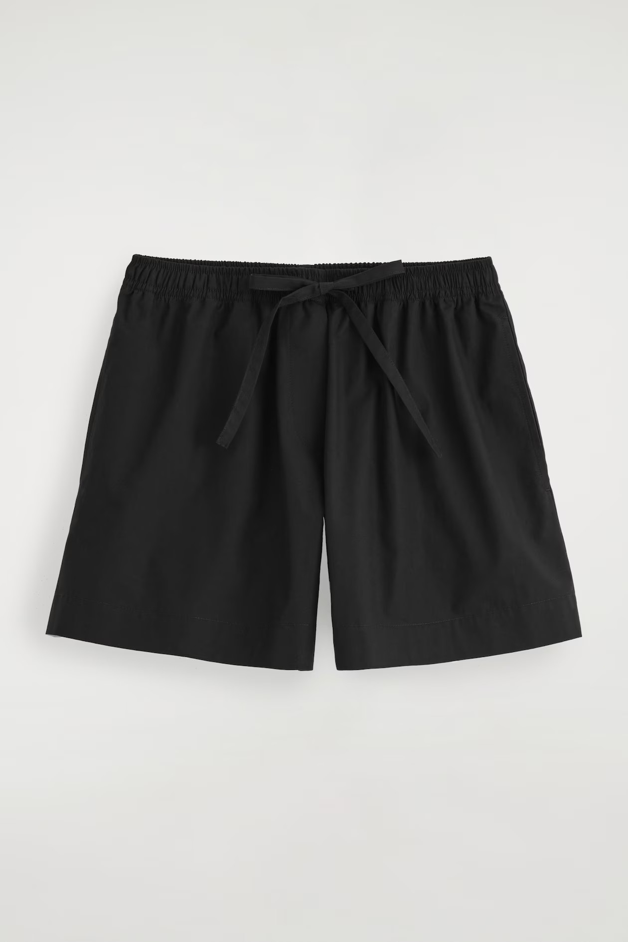 DRAWSTRING COTTON SHORTS - BLACK | COS | COS UK