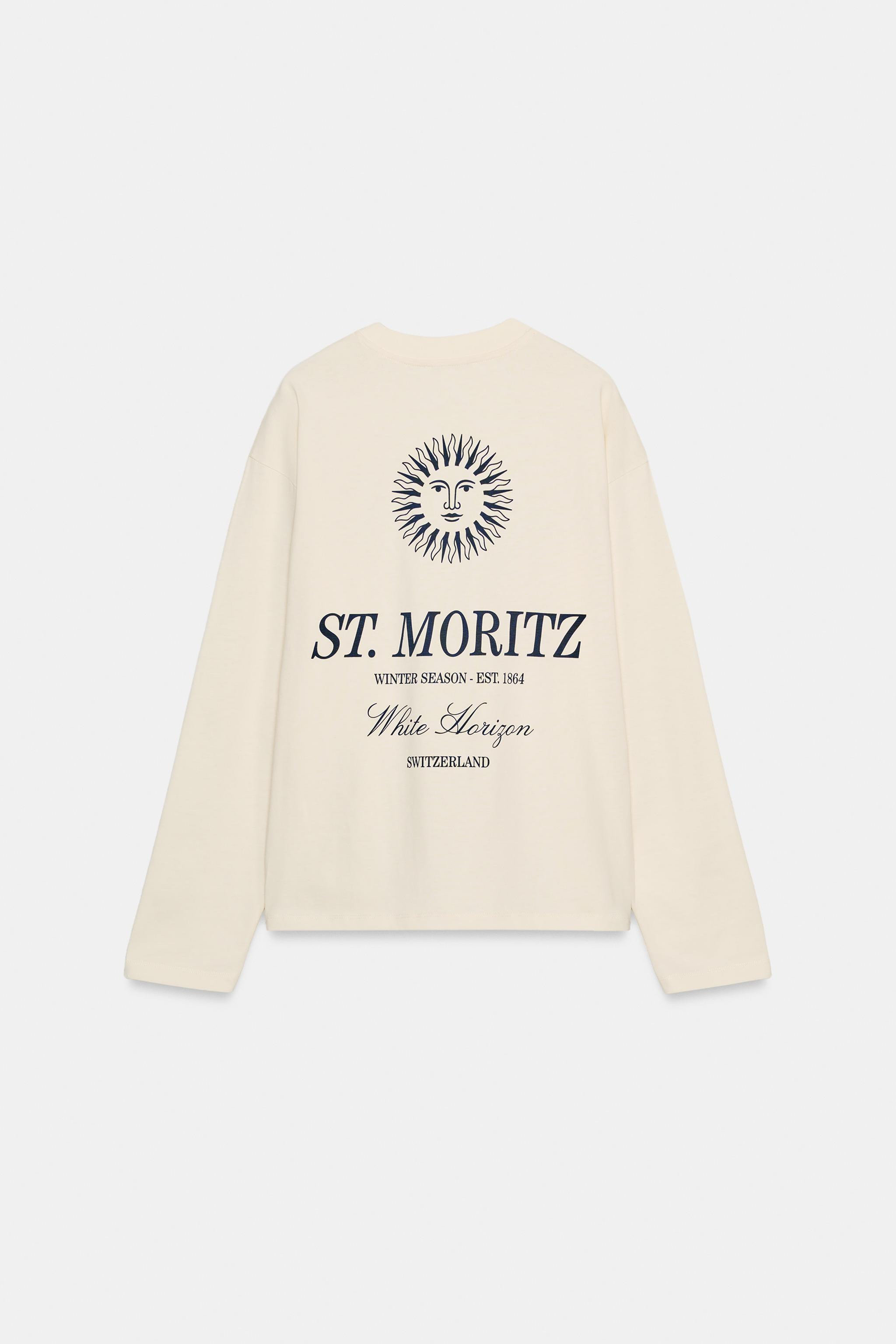 ST. MORITZ® LONG SLEEVE T-SHIRT | Zara UK