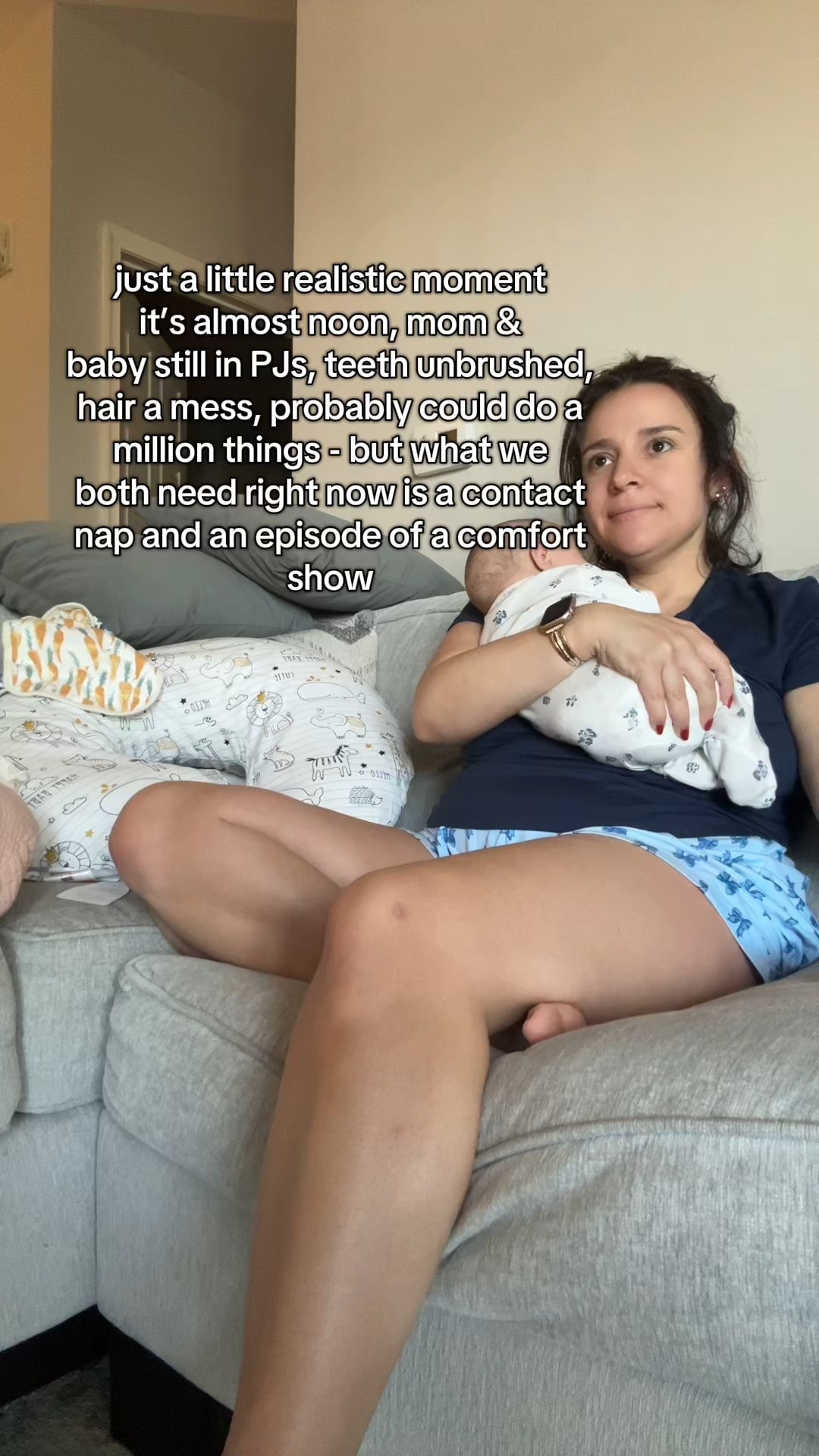 Just a realistic newborn moment 🩵 

#LTKBaby #LTKFamily #LTKFindsUnder50