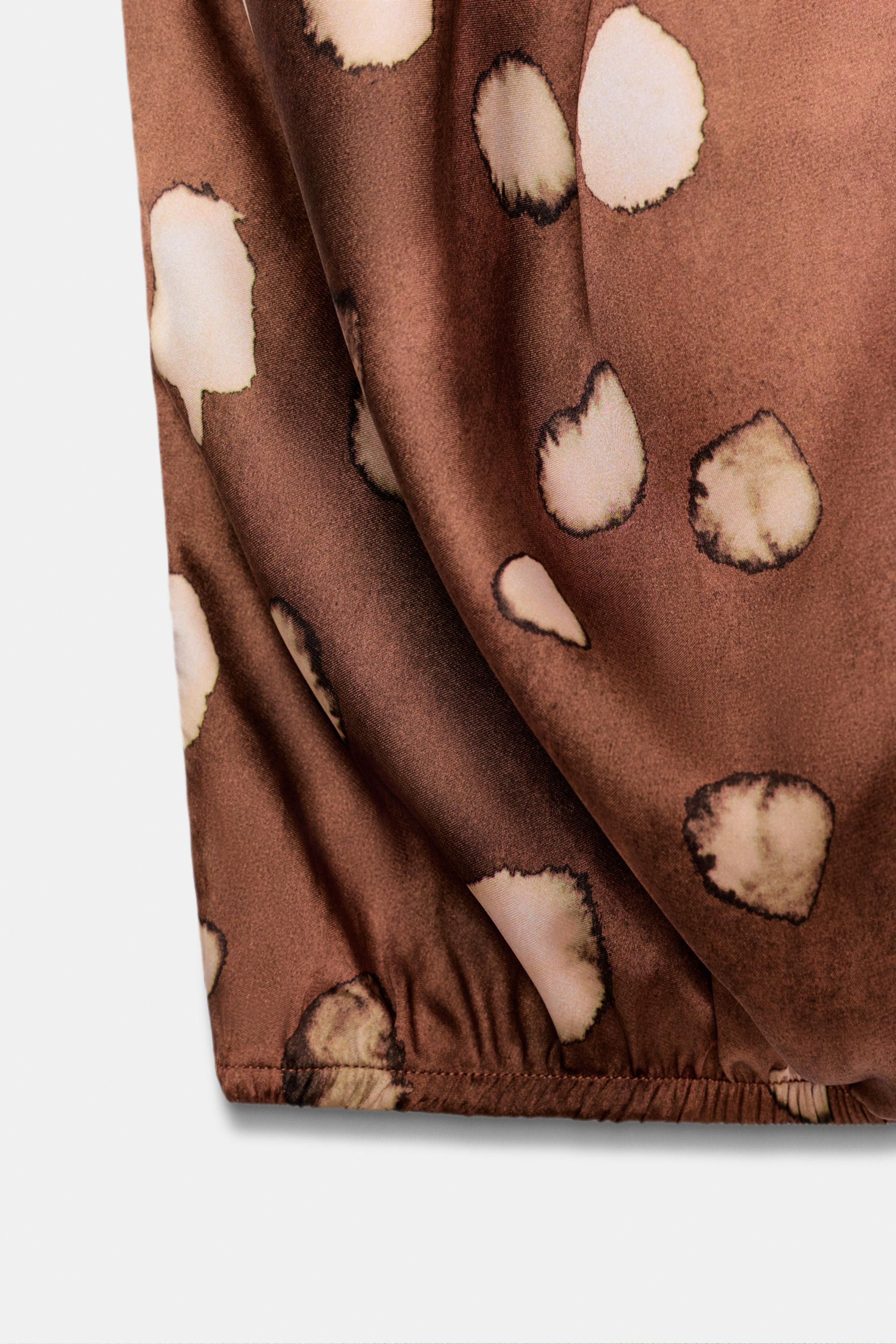 ASYMMETRIC PRINTED TOP | Zara AU