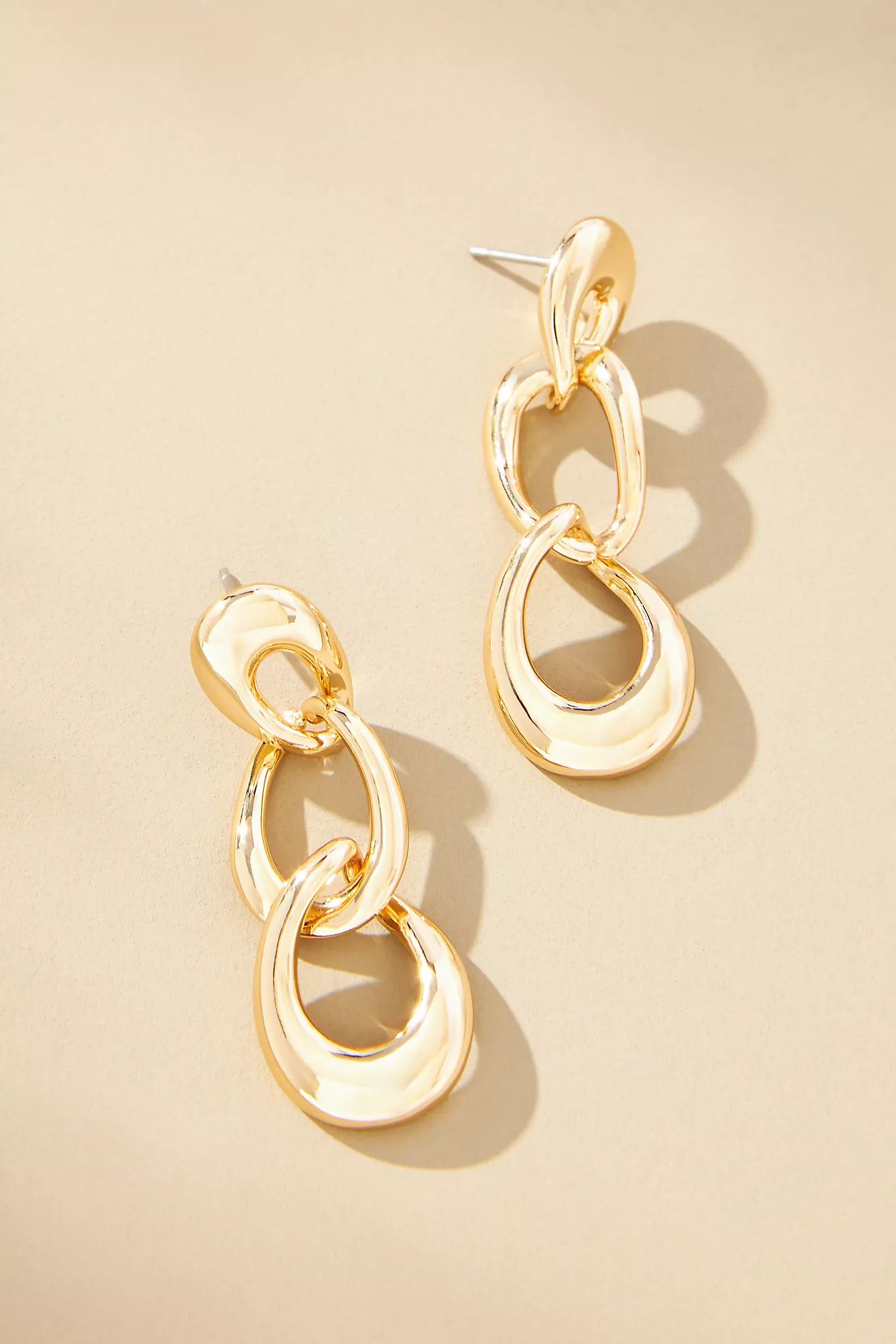 Triple Link Drop Earrings | Anthropologie (US)