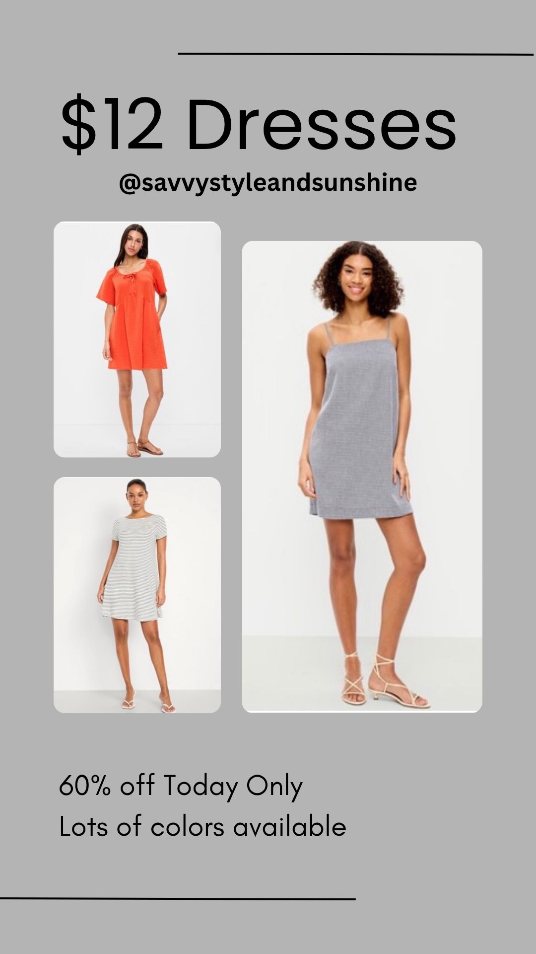 Spring dresses on sale $12 today only!

#LTKSeasonal #LTKSaleAlert #LTKMidsize