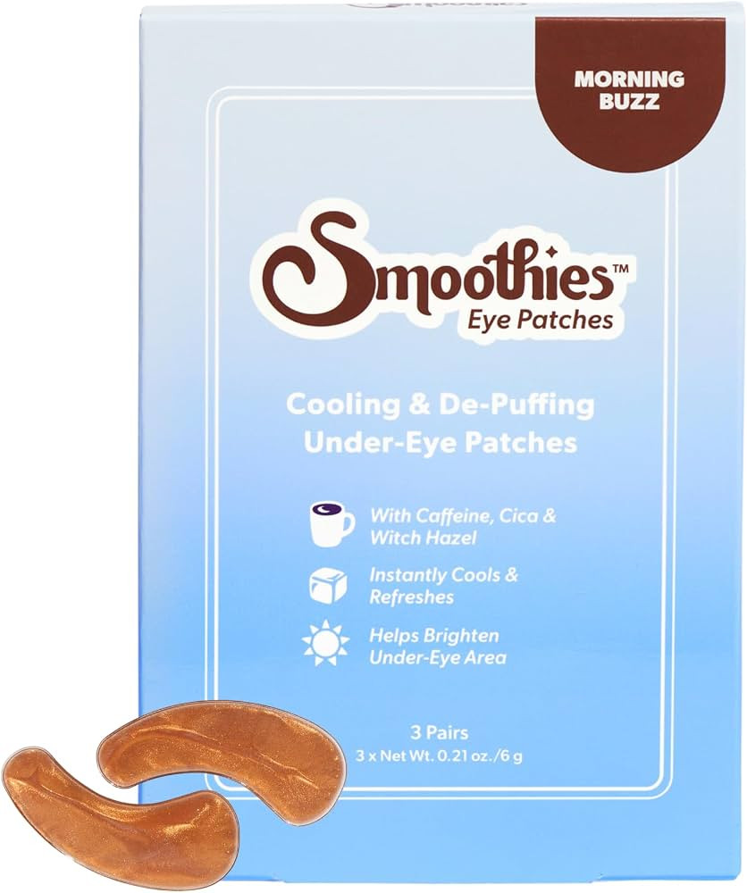 Smoothies Under Eye Patches Ice Cooling and Depuffing - Korean Skincare - Hydrating Eye Mask Gel ... | Amazon (US)