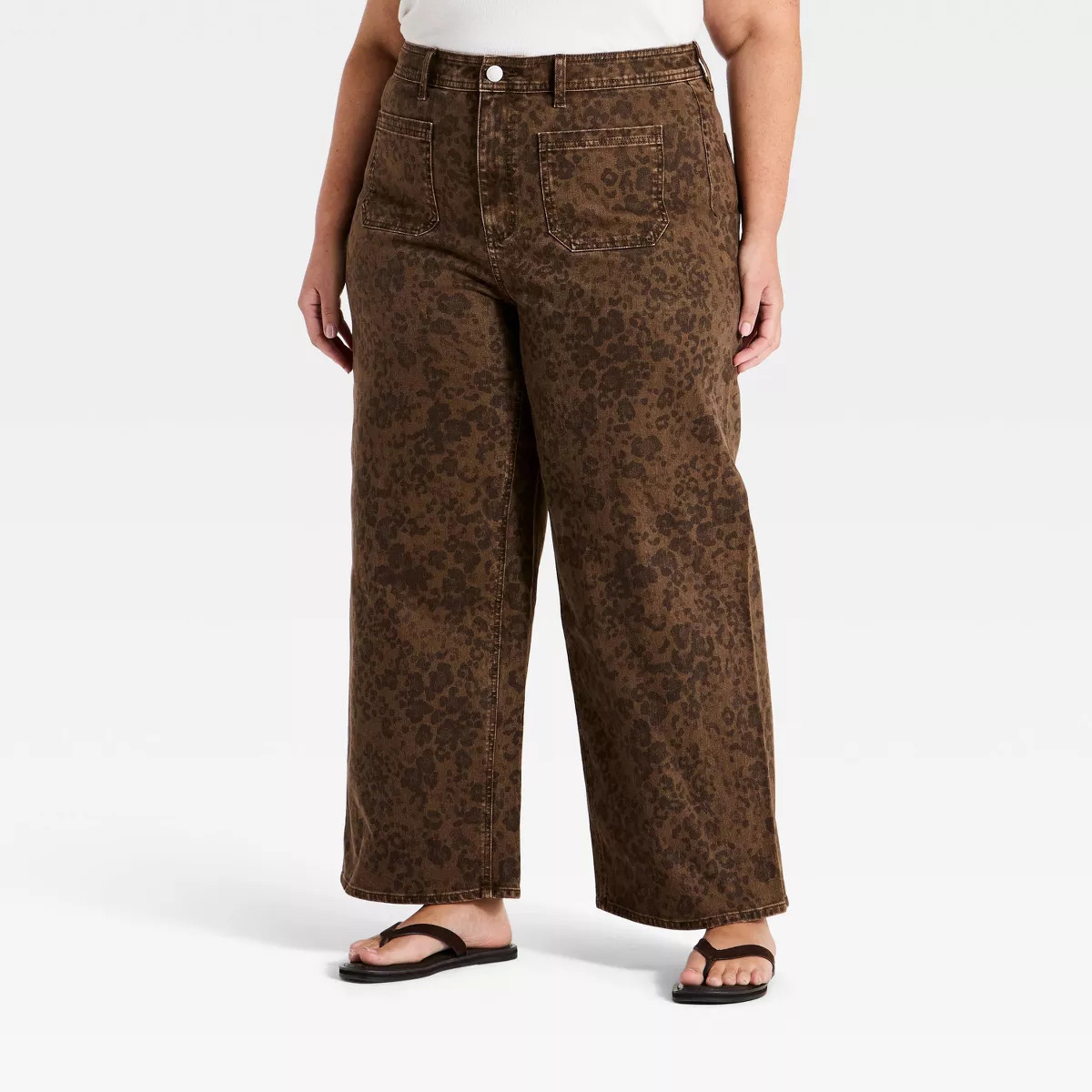 Women's Sailor Straight Pants - Universal Thread\u2122 Leopard Print 17 | Target