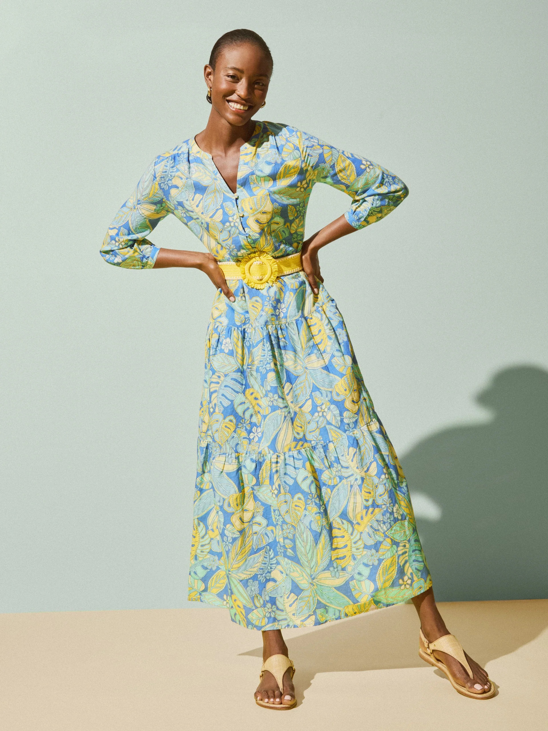 Cunningham Dress in Beach Bouquet | J.McLaughlin