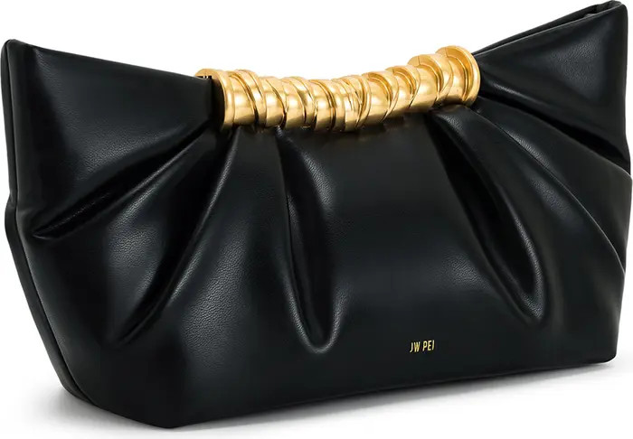 JW PEI Leia Pleated Faux Leather Clutch | Nordstrom | Nordstrom