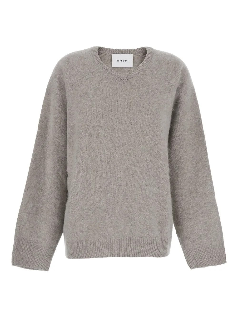 Soft Goat brushed round-neck sweater - Neutrals | Farfetch Global