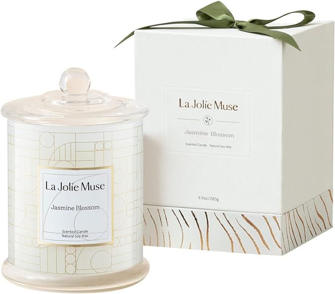 LA JOLIE MUSE Jasmine Candle, Candles Gifts for Women, Natural Soy Candles for Home Scented, Luxu... | Amazon (US)