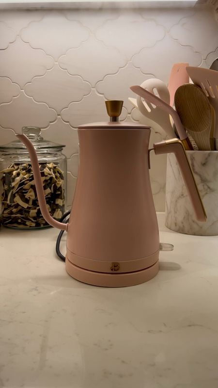 My pink electric tea kettle is back in stock! #walmarthome #walmartfinds 

#LTKVideo #LTKfindsunder50 #LTKhome