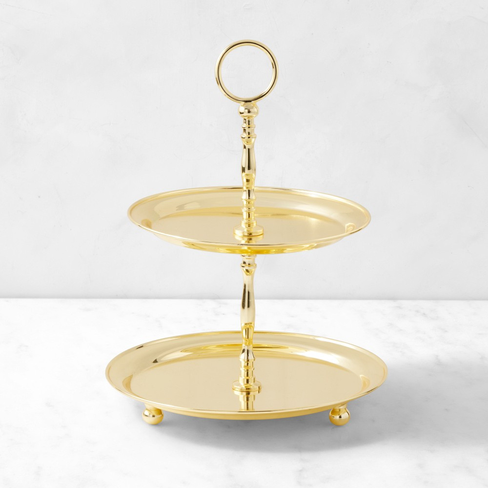 Heirloom Gold 2-Tiered Stand | Williams-Sonoma