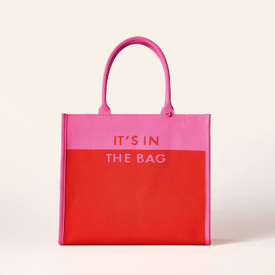 Colorblock Knit Tote Bag - kate spade new york x Target Pink/Red | Target