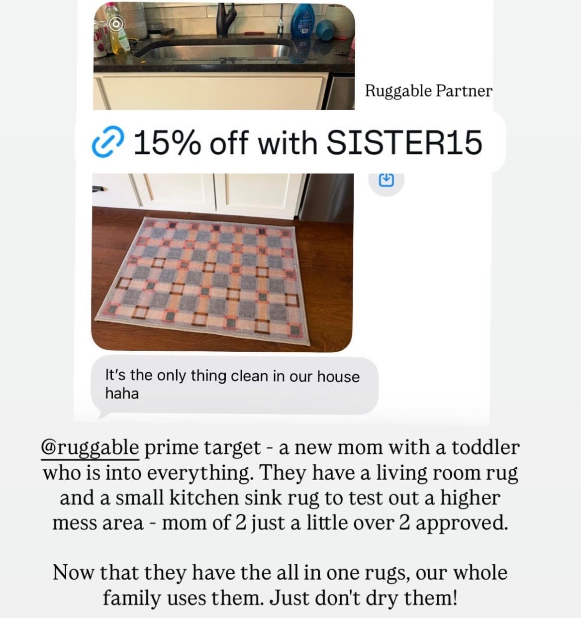 Washable rug from Target (just don’t put it in the dryer!) — 15% off with code SISTER15

#LTKHome #LTKmomlife #LTKSaleAlert