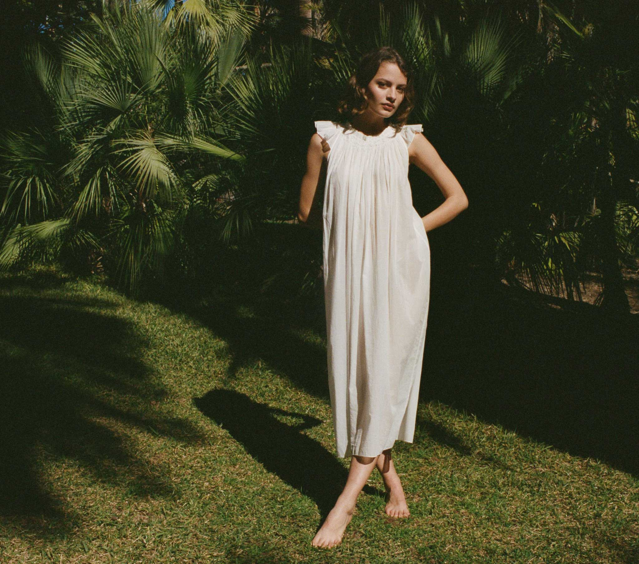 Lovisa Nightgown - Salt | DÔEN | DOEN