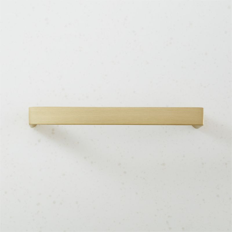Damon Brushed Brass Handle 5" + Reviews | CB2 | CB2