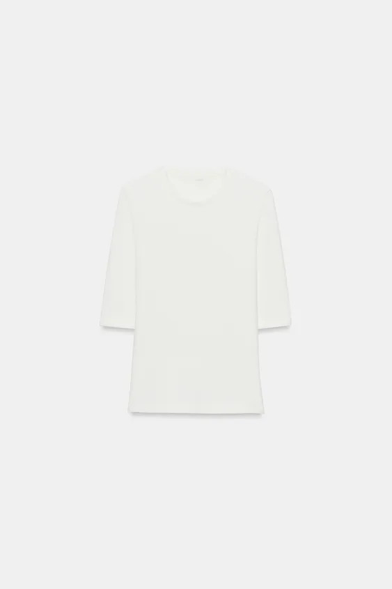 ELBOW-SLEEVE T-SHIRT | Zara UK