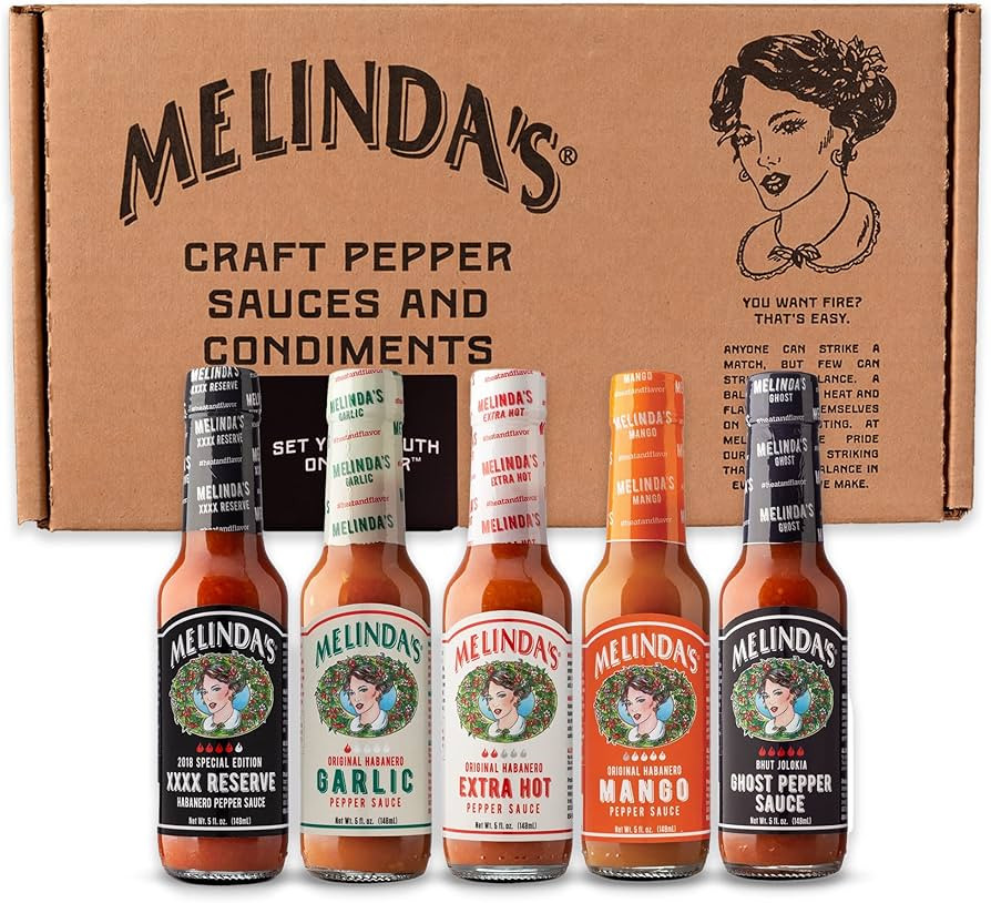 Melinda’s Habanero Hot Sauce Variety Pack - Extra Spicy Gourmet Hot Sauce Gift Set with Variety... | Amazon (US)