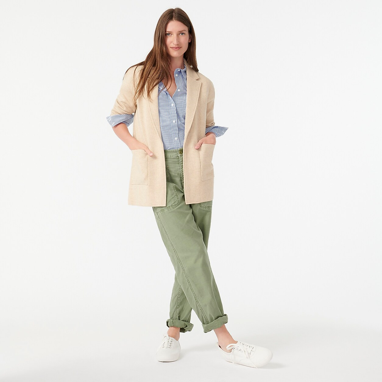 Sophie open-front sweater-blazer | J. Crew US