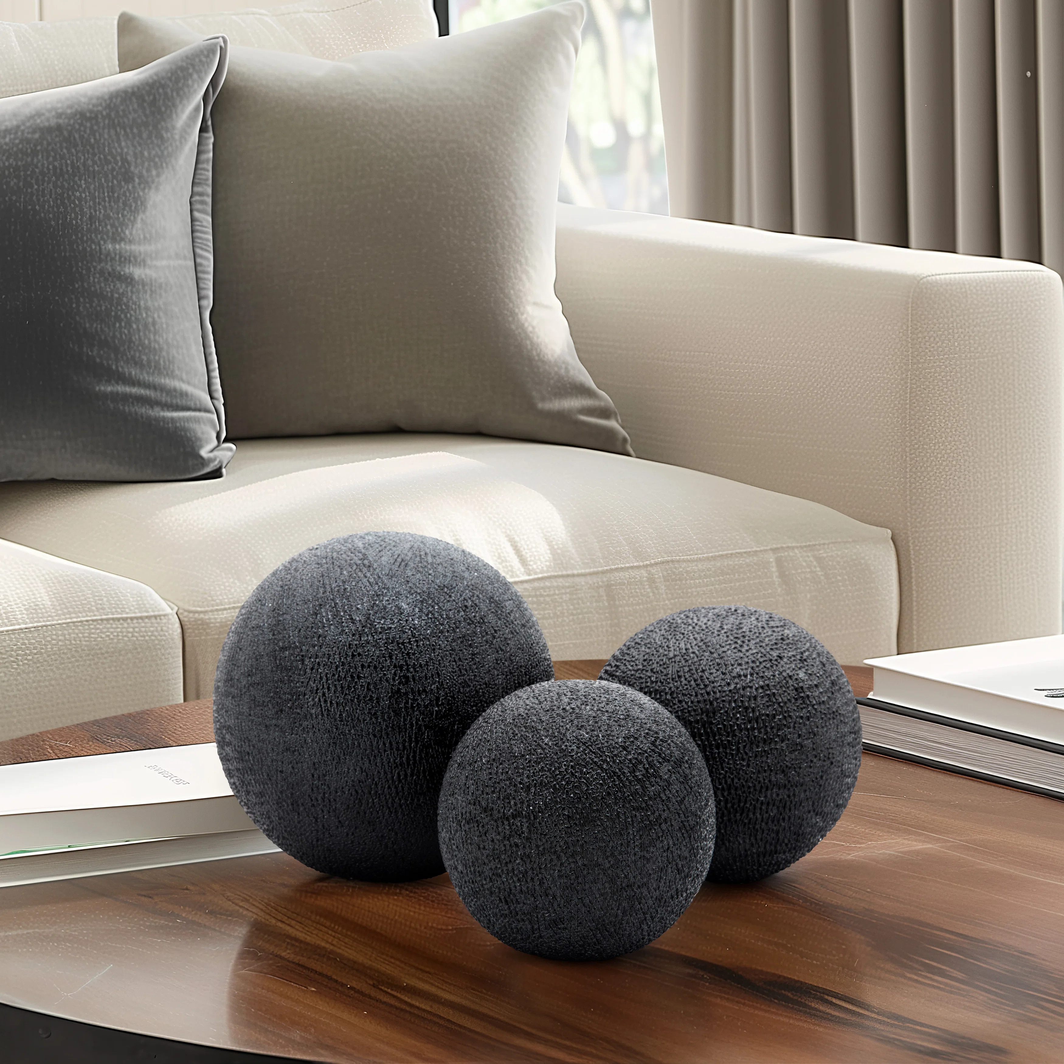 Modern Decorative Stoneware & Ceramic Orbs (Set of 3) | Wayfair North America