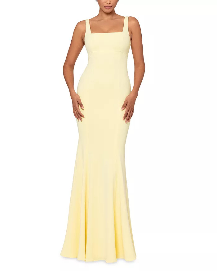 Scuba Crepe Square Neck Gown - 100% Exclusive | Bloomingdale's (US)