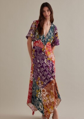 New Anthropologie Short-Sleeve V-Neck Button-Front Midi Dress Size 18W  | eBay | eBay US