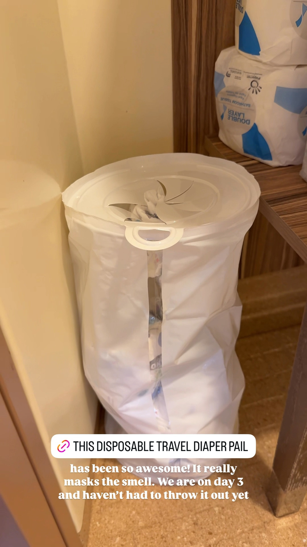This disposable travel pail has been so awesome! It really masks the smell. We are on day 3 and haven't had to throw it out yet

#LTKHome #LTKKids #LTKTravel