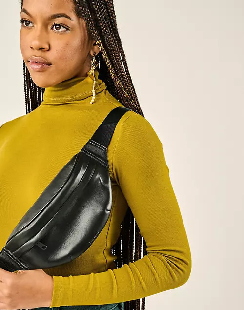 HYER GOODS Upcycled Leather Fanny Pack | Madewell