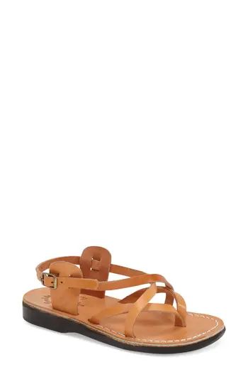 Women's Jerusalem Sandals 'Tamar' Strappy Sandal, Size 5US / 36EU - Brown | Nordstrom