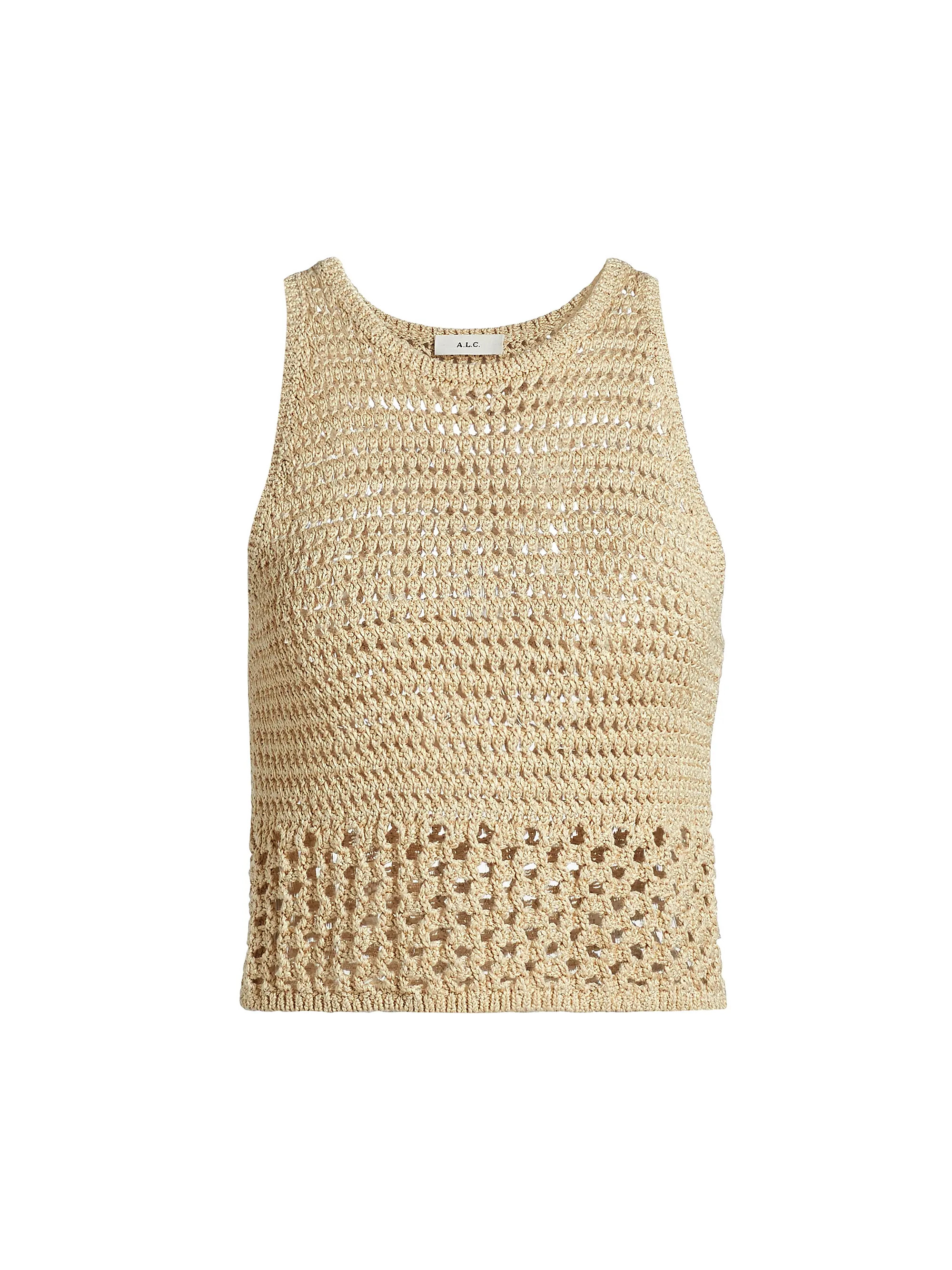A.L.C.Brayden Crochet Crop Tank | Saks Fifth Avenue