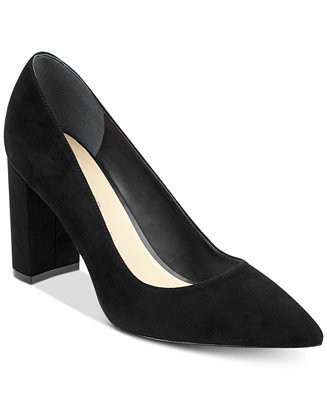 Marc Fisher Women's Viviene Slip-On Block Heel Dress Pumps - Macy's | Macy's