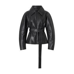 Oreno croc-effect belted jacket | 24S (APAC/EU)